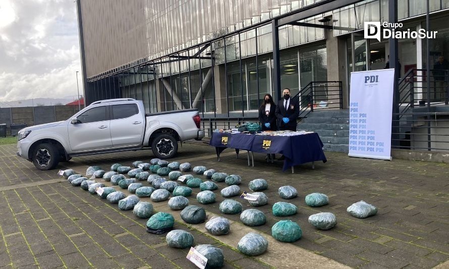 Hay 11 detenidos: PDI desbarata banda dedicada al narcotráfico en Valdivia