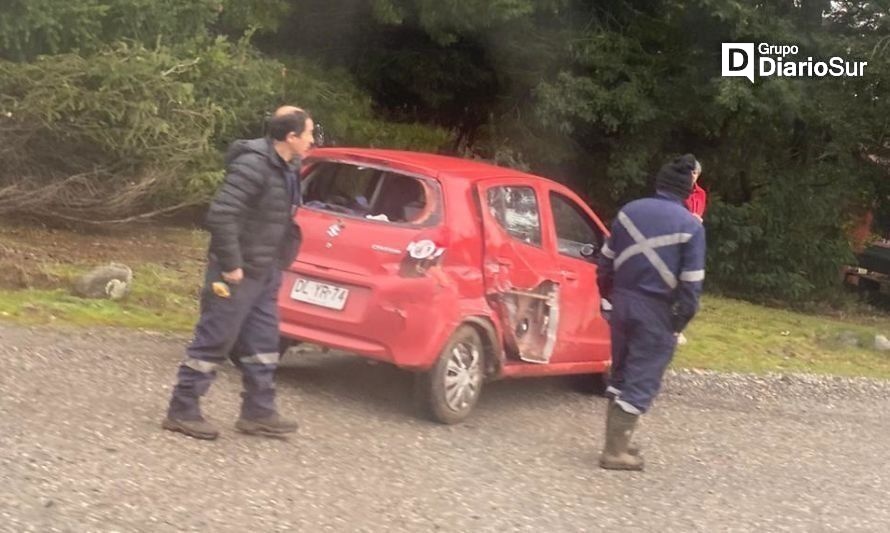 Conductor perdió control de su vehículo en ruta Llifén-Futrono