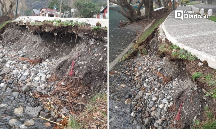 MOP Los Ríos contactó a contratista por fallas en costanera de Llifén