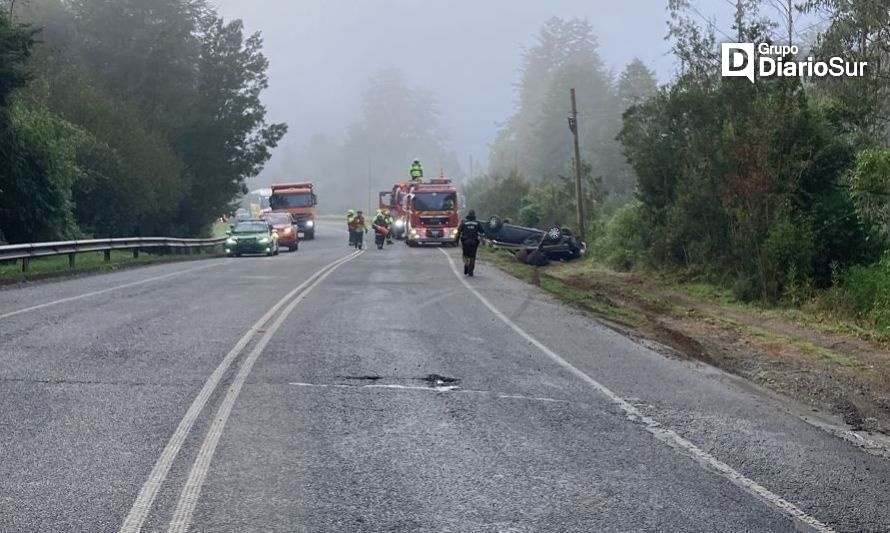 Por fatal accidente cortan ruta entre Valdivia y Paillaco