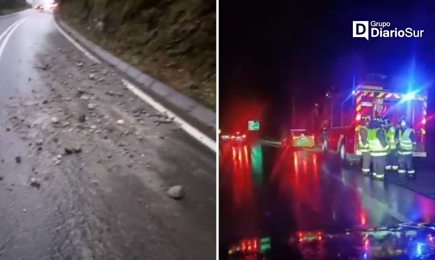 Advierten sobre piedras y derrames en rutas de Paillaco y Futrono