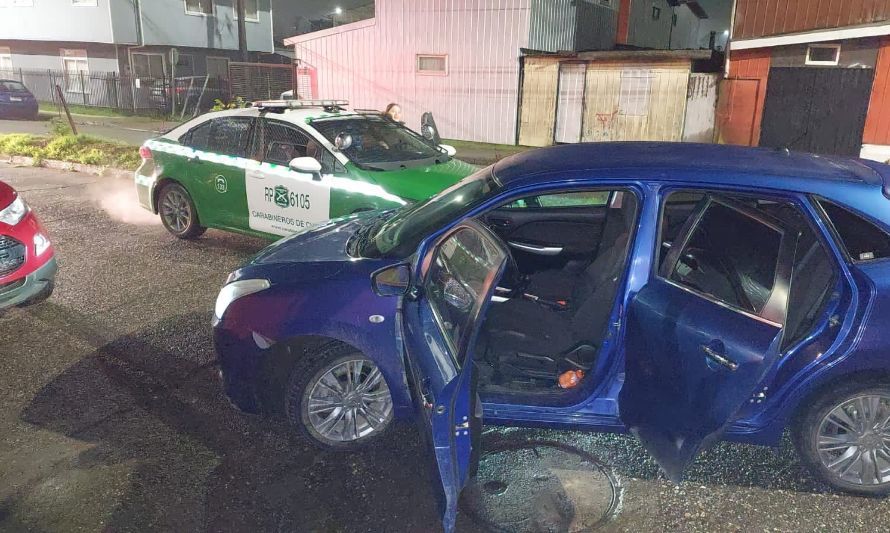 Delincuentes armados atacaron a conductor de aplicación en Valdivia para quitarle vehículo