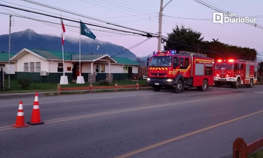 Se activa alarma en Futrono por simulacro de incendio