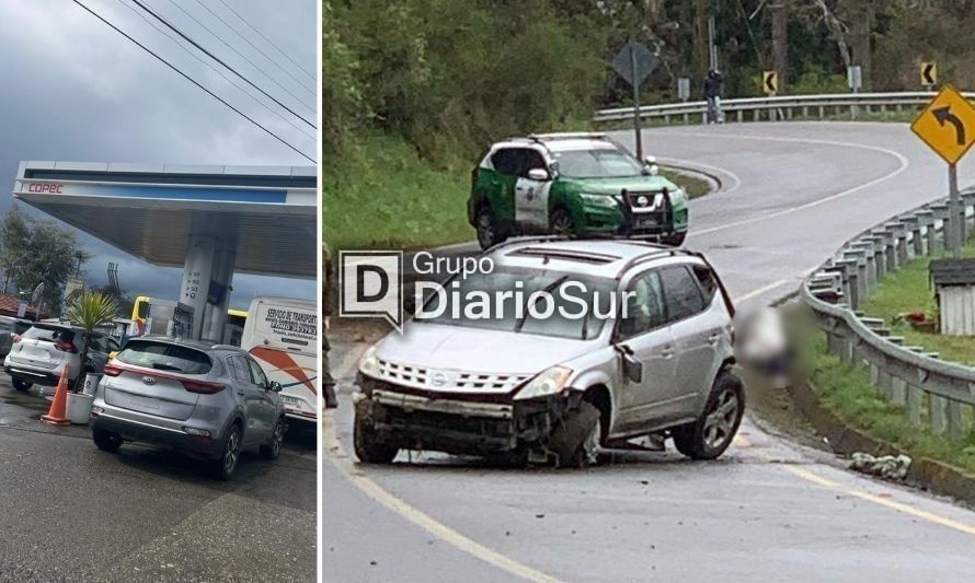 Huyeron de servicentro sin pagar minutos previos a fatal accidente en Futrono