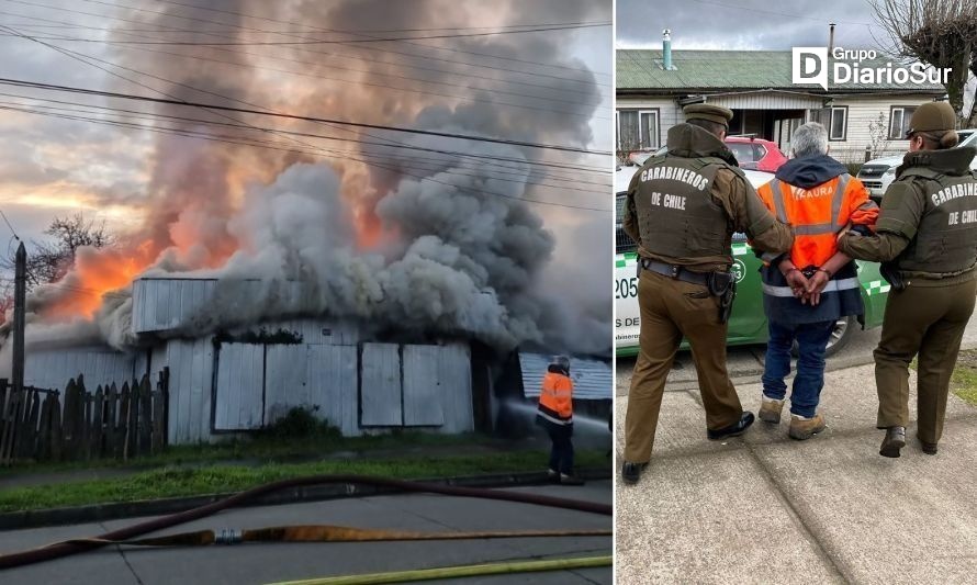 Primeras diligencias apuntan a familiar como culpable de incendio en Paillaco