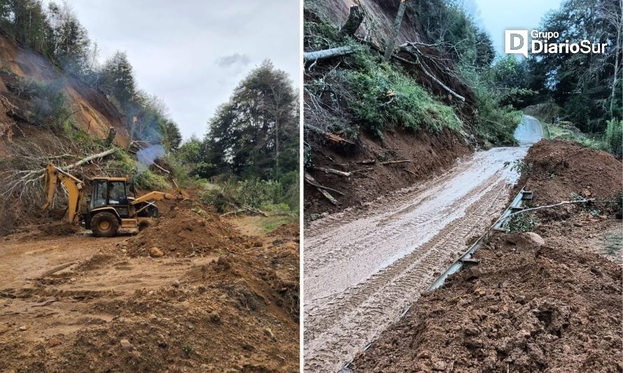 Abren parcialmente el camino a Chabranco tras derrumbe