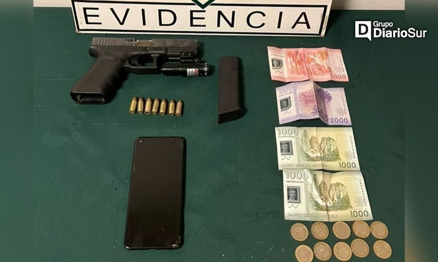 Tras persecución detienen a menor con un arma y drogas en su poder