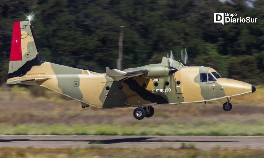 Ejército realiza vuelos de instrucción en Valdivia