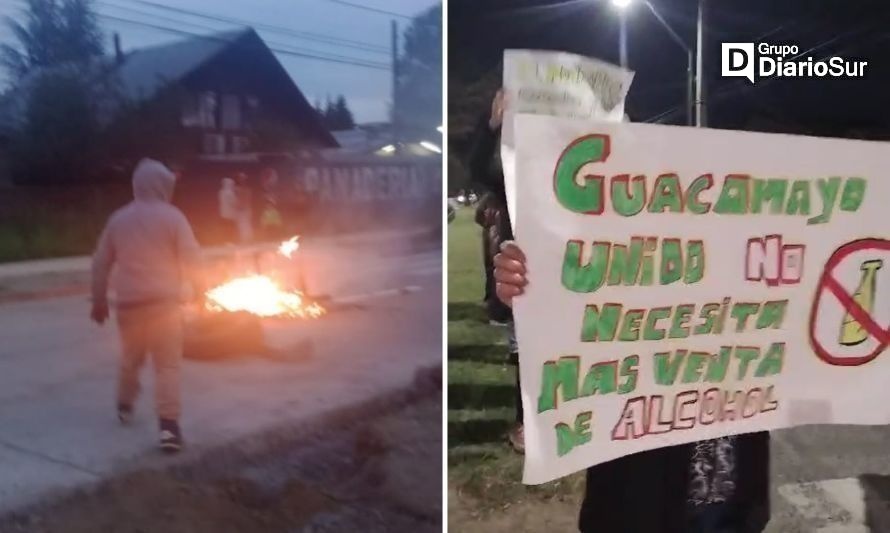 Vecinos protestan en distintos puntos de Valdivia 