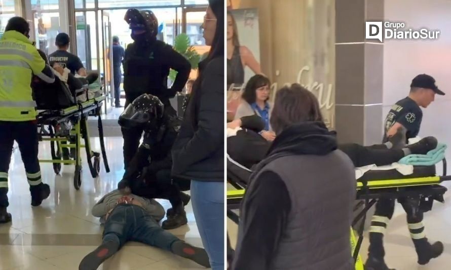 Guardia fue apuñalado en galería comercial en pleno Centro de Valdivia