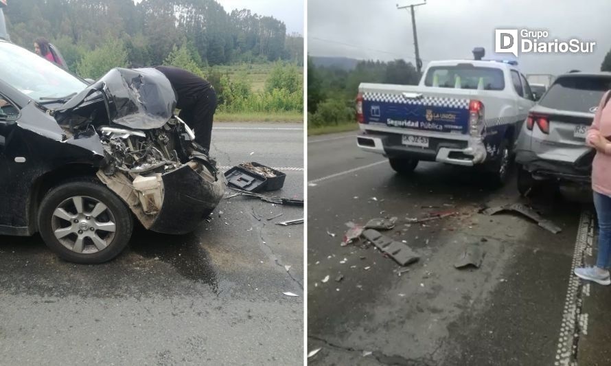 Reportan colisión múltiple en la ruta Valdivia-Paillaco