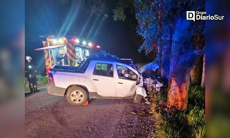 Violento accidente vehicular se registró en sector rural de Paillaco