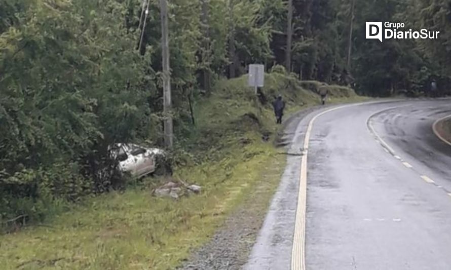 Lago Ranco: reportan accidente vehicular en Ilihue