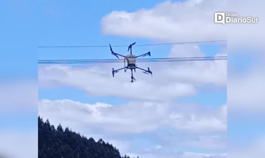 Dron causó falla eléctrica en zonas de Paillaco, La Unión y Futrono