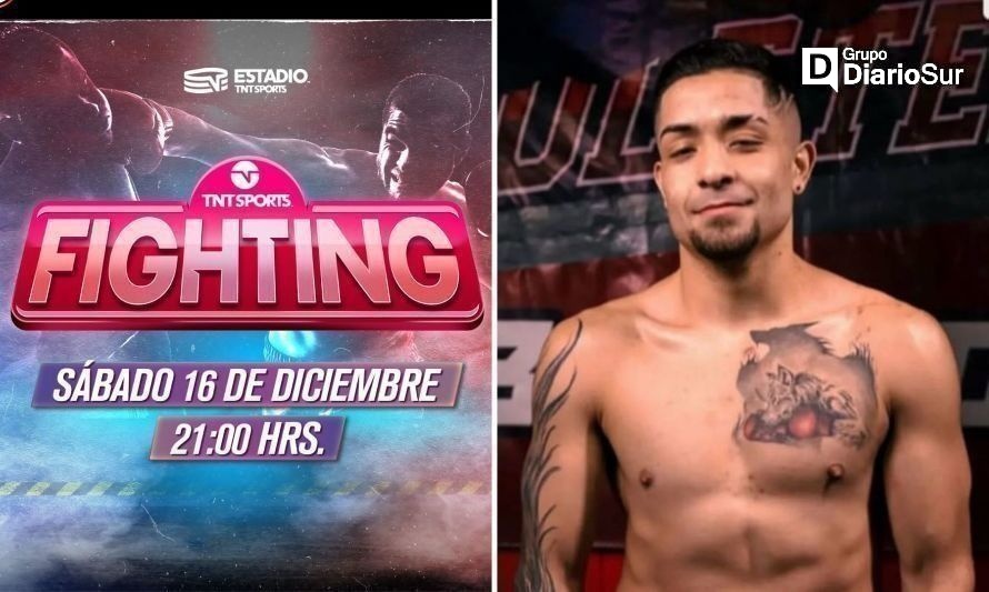 Combate de boxeador profesional valdiviano a la pantalla de TNT Sports