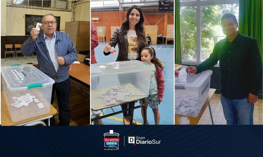 Parlamentarios de Los Ríos votaron y enviaron mensaje en este Plebiscito de salida 