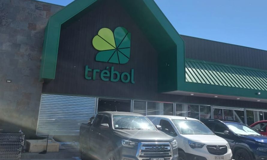 Confirman fecha y hora de apertura de supermercado El Trébol en Futrono
