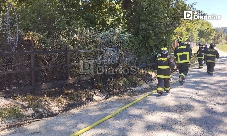 Emergencia movilizó a Bomberos de Futrono hasta Coique