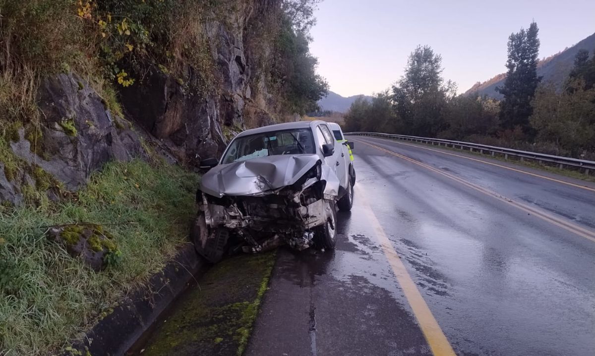 Doble accidente vehicular se produjo en la ruta Futrono-Llifén 