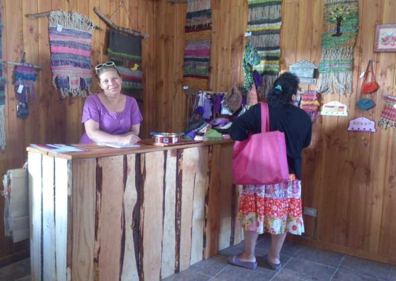 "Entre Hebras y Telares": Mujeres artesanas ofrecen exclusivos productos en Llifén