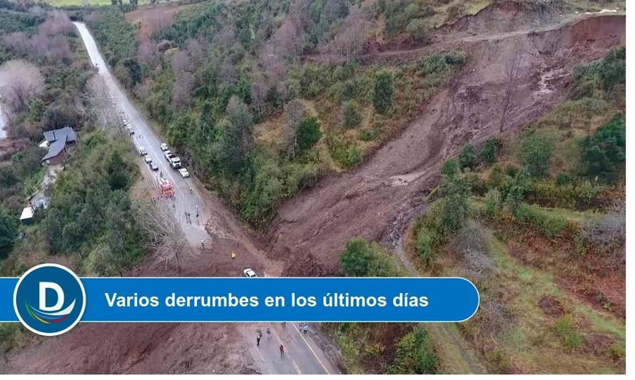 Realizarán corte de tránsito en ruta Futrono-Llifén para estabilizar derrumbe en Quimán