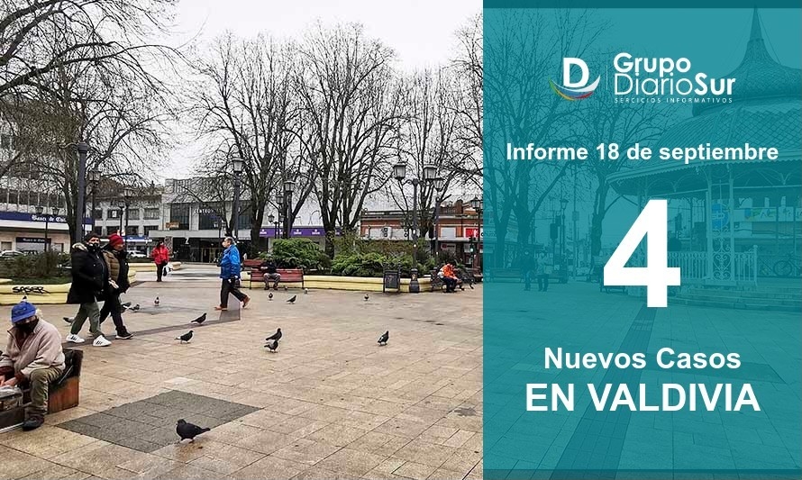 Valdivia informa sobre 4 nuevos contagios de Covid