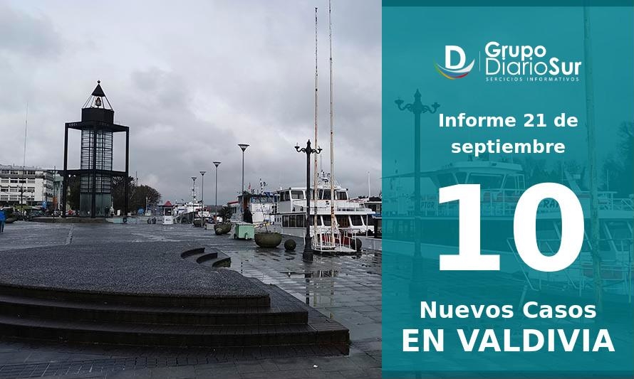 Valdivia reporta 10 nuevos casos de Covid en esta jornada