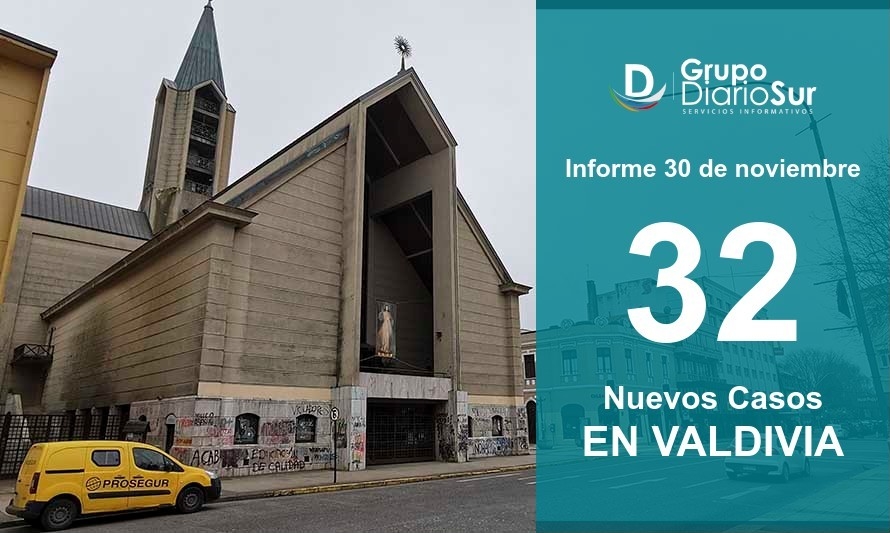 Valdivia disminuye número de contagios en esta jornada a 32