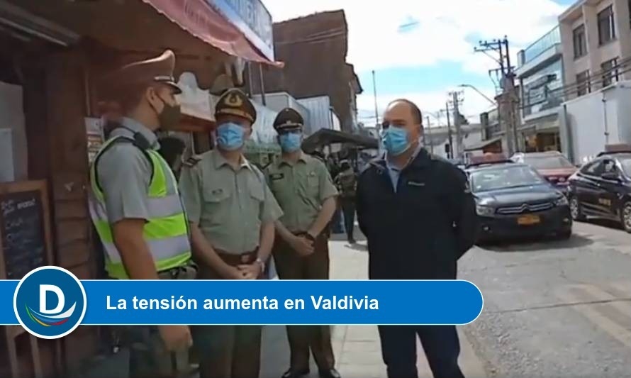 Comerciantes reclaman: “Centro de Valdivia amaneció sitiado” 