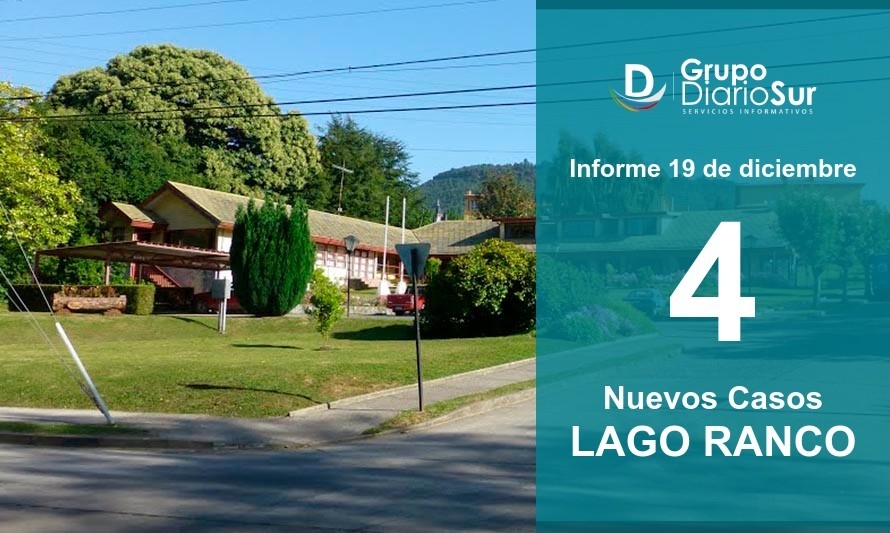 Lago Ranco llega a 11 activos tras sumar cuatro nuevos casos 