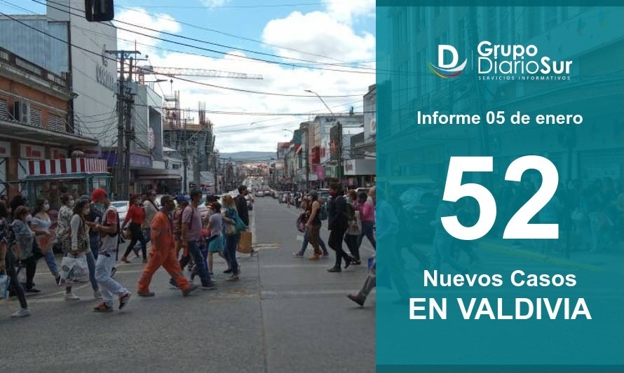 7 sin trazabilidad: Valdivia reporta 52 nuevos infectados