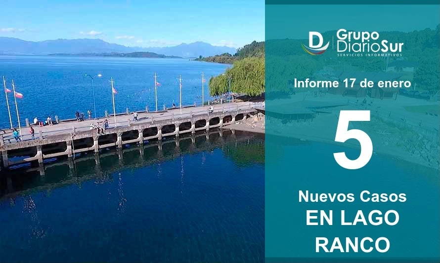 Lago Ranco suma este domingo 5 nuevos casos