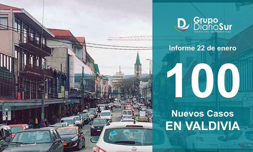 Valdivia suma 100 contagios por segunda jornada consecutiva