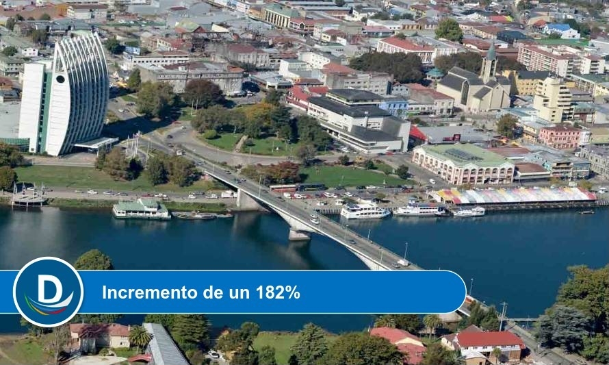 Valdivia es la ciudad con mayor crecimiento de demanda de bienes inmobiliarios en el país