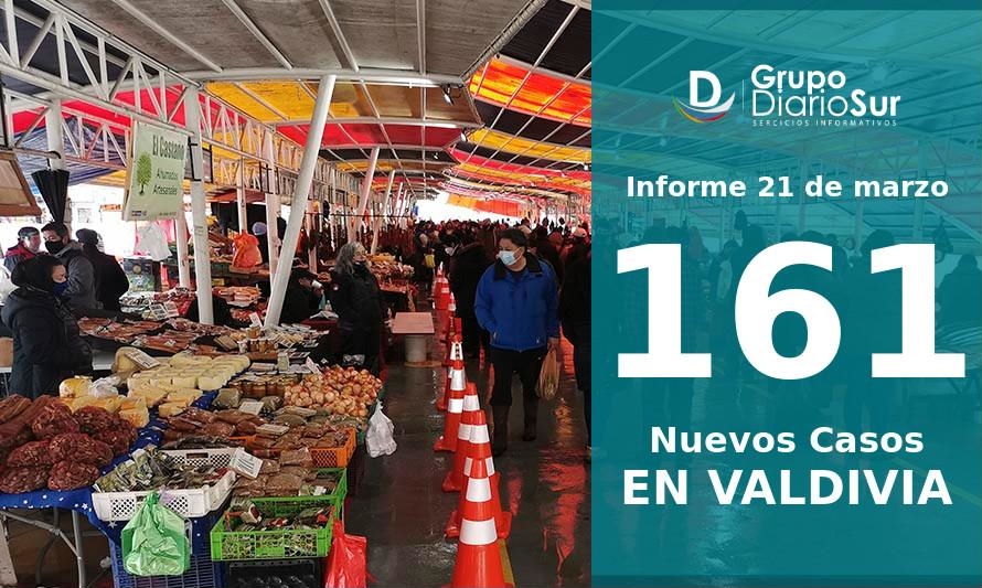 37 sin trazabilidad: Valdivia reporta este domingo 161 contagios