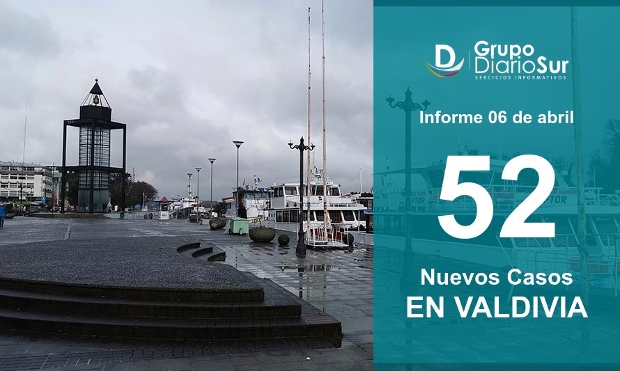 Valdivia reportó 52 casos nuevos y lamenta un nuevo fallecido