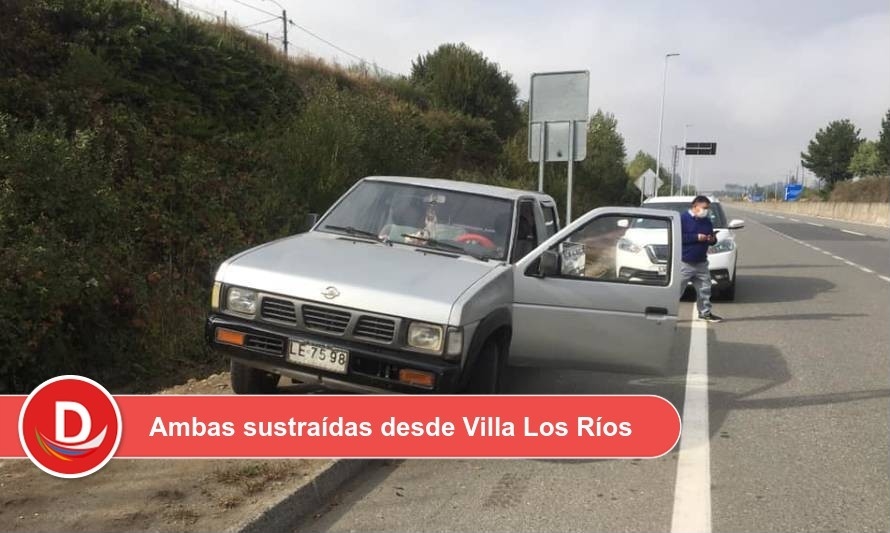 Los Lagos: 2 camionetas de distintos hogares fueron robadas la misma noche