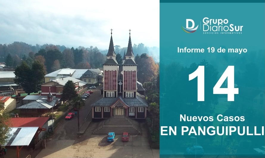 Panguipulli registró 14 contagios y 2 nuevas víctimas de Covid-19