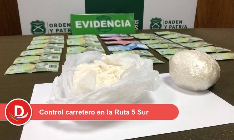 Carabineros detuvo a pasajero de un bus con 600 gr. de cocaína 