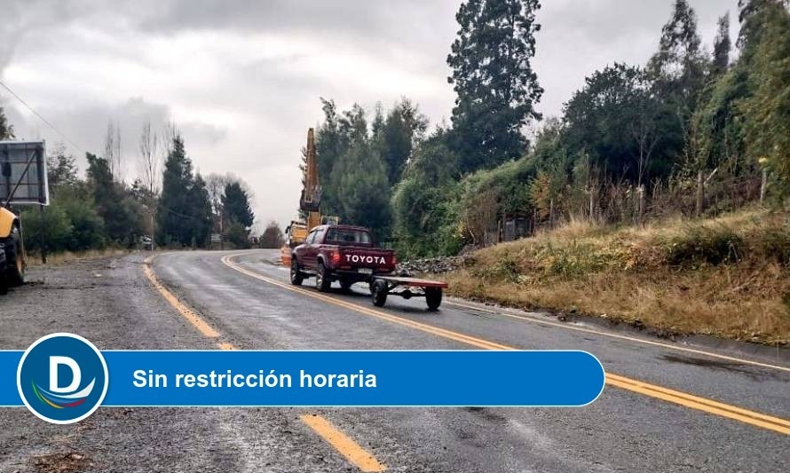 MOP informa apertura a tránsito de Ruta Coñaripe-Panguipulli 