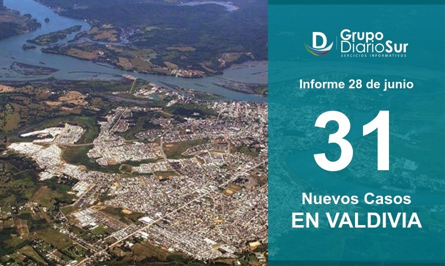 Valdivia lamenta 2 nuevos fallecidos y 31 casos nuevos