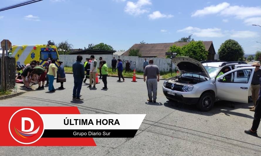 Reportan colisión vehicular en Paillaco