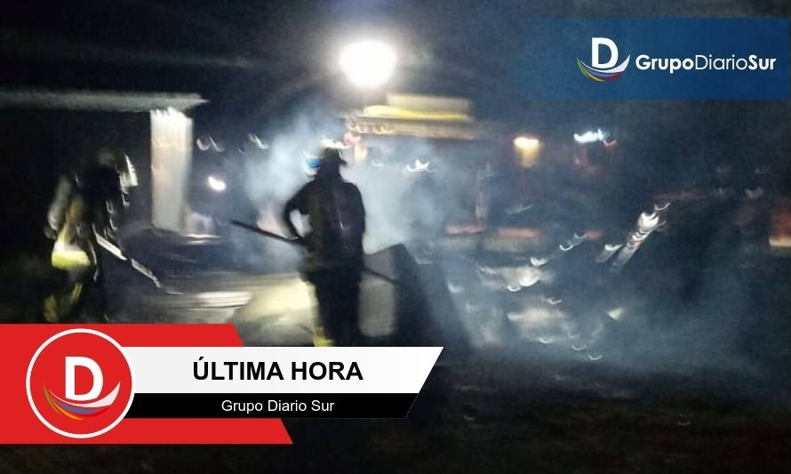 [ESTA NOCHE] Incendio provocó muerte de adulto mayor en sector rural de Paillaco