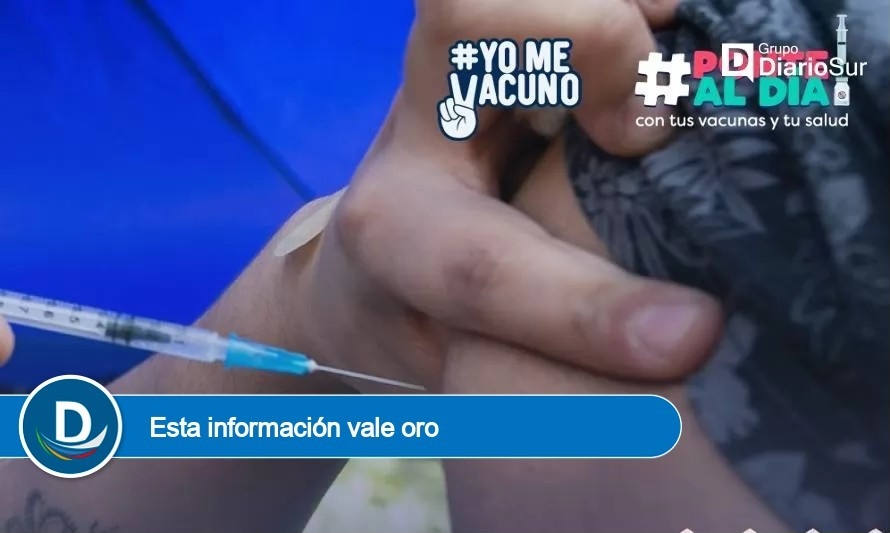 Conoce los puntos de vacunación en las distintas comunas de Los Ríos