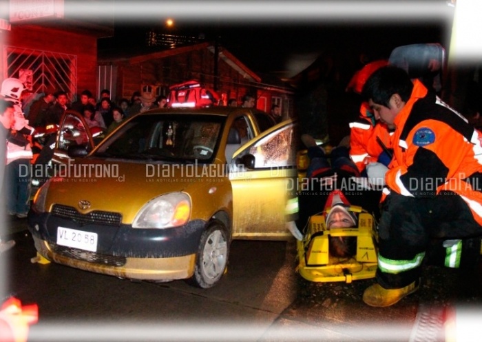 Conductor huyó tras colisionar a un automóvil estacionado en Los Castaños de Futrono