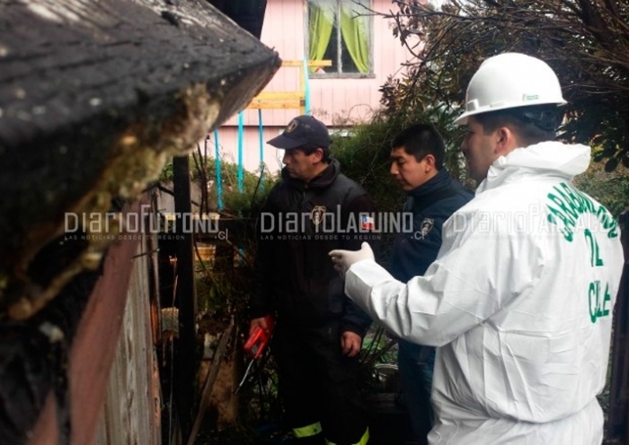 Efectivos de Labocar trabajaron en levantamiento de muestras del incendio en Los Castaños