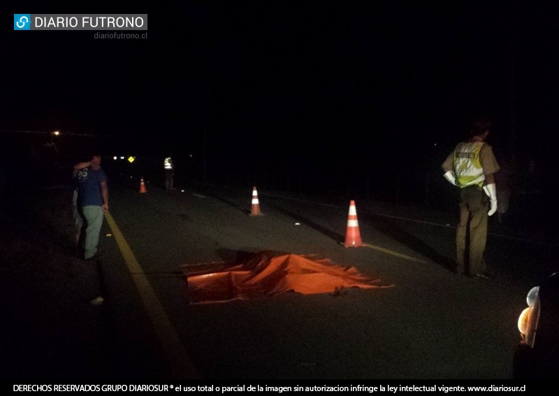 Conocido voluntario de bomberos murió esta noche atropellado en Futrono