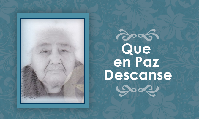 [Defunción] Falleció María Selma Huenupán Q.E.P.D