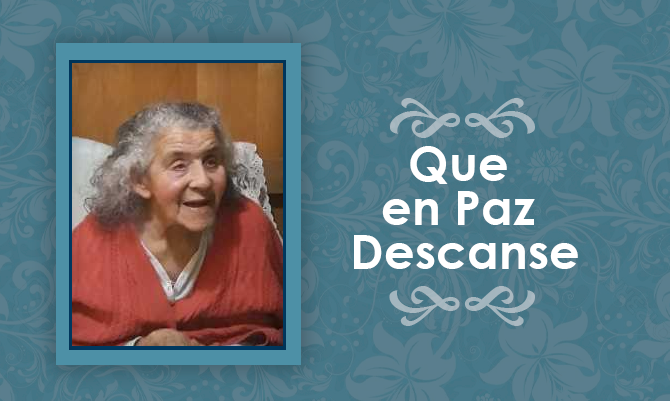 [Defunción] Falleció Elena Rothen Gutiérrez  Q.EP.D