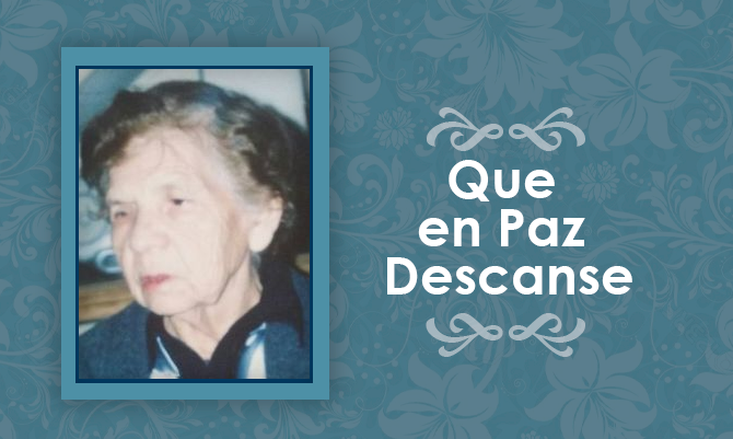 [Defunción] Falleció Elda Rubilar Q.EP.D